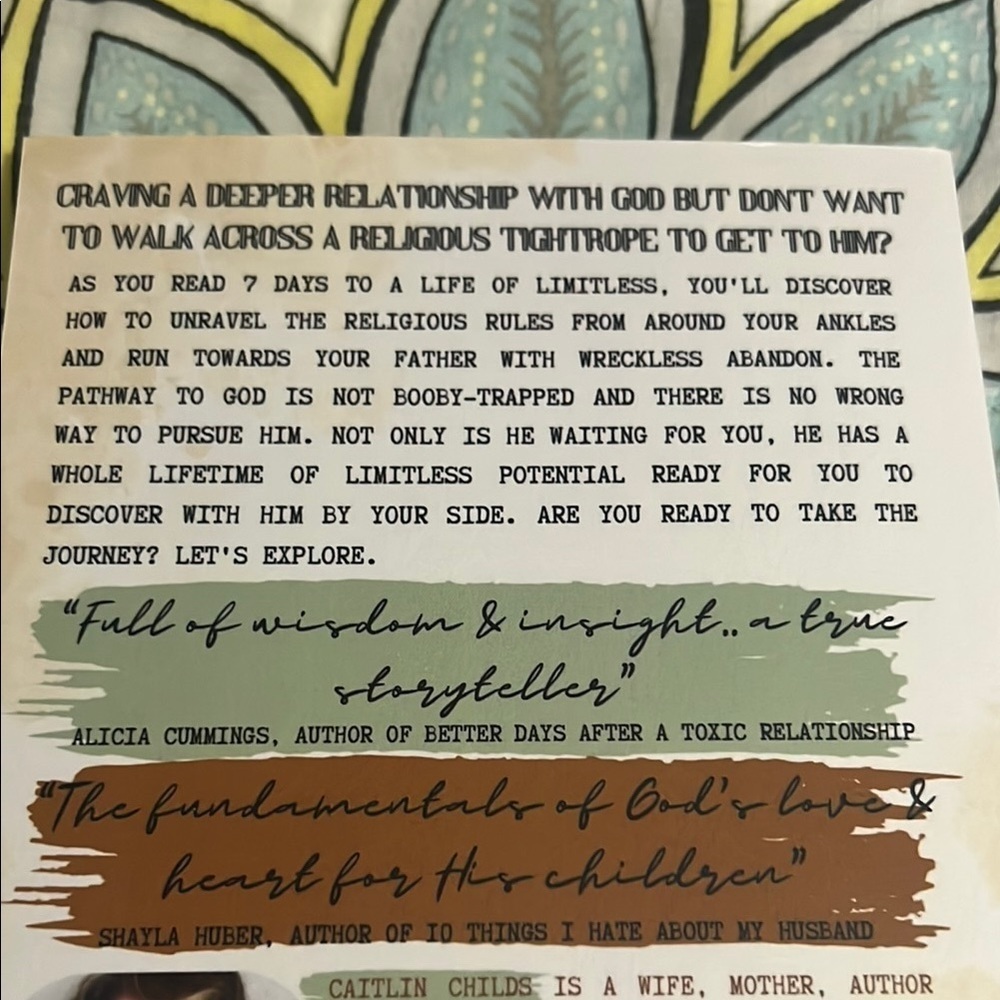 7 Days to a Life of Limitless Book - Picture 3 of 7